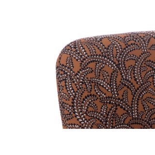 Fauteuil trendy en tissu et pieds en bois ELIAD - HELLIN