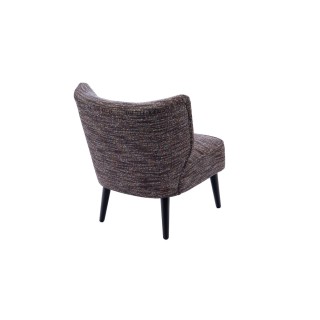 Fauteuil crapaud en tissu multicolore GEORGE - HELLIN
