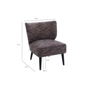Fauteuil crapaud en tissu multicolore GEORGE - HELLIN