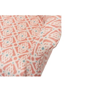 Fauteuil classique chic en tissu multicolore ELIETE - HELLIN