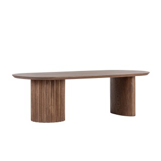 Table basse ovale en manguier contemporaine L130 AGRA - HELLIN