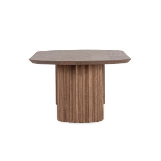 Table basse ovale en manguier contemporaine L130 AGRA - HELLIN