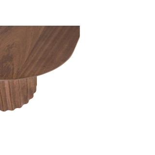Table basse ovale en manguier contemporaine L130 AGRA - HELLIN