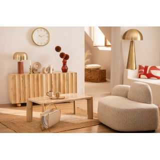 Fauteuil organique en tissu sable SOLENZARA - HELLIN