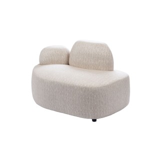 Fauteuil organique en tissu sable SOLENZARA - HELLIN
