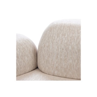 Fauteuil organique en tissu sable SOLENZARA - HELLIN