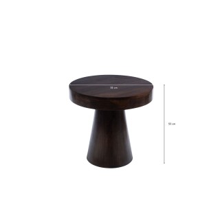 Table basse ronde en manguier D55 CAMEROUN - HELLIN