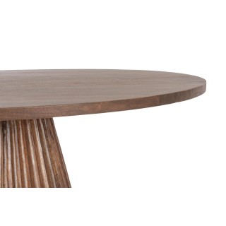 Table à manger ronde en manguier D120 6 personnes AGRA - HELLIN