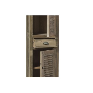 Colonne de salle de bain en bois avec porte en bois droite HANOÏ - HELLIN