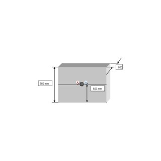 Ensemble de salle de bain : Meuble simple vasque et miroir