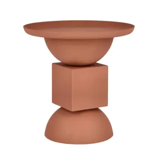 Table basse ronde design en métal coloré D41 POLA - HELLIN