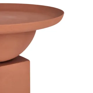 Table basse ronde design en métal coloré D41 POLA - HELLIN