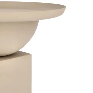 Table basse ronde design en métal coloré D41 POLA - HELLIN