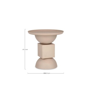 Table basse ronde design en métal coloré D41 POLA - HELLIN