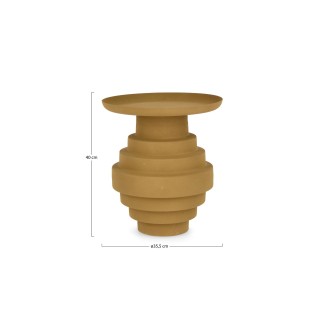Table basse ronde design en métal coloré D36 MARLO - HELLIN
