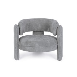 Fauteuil design arrondi en tissu AUBIN - HELLIN