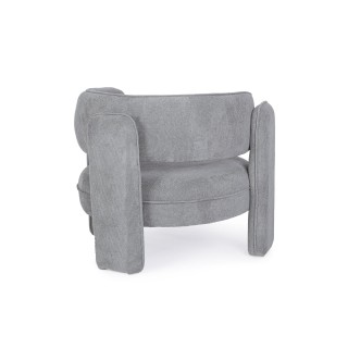 Fauteuil design arrondi en tissu AUBIN - HELLIN