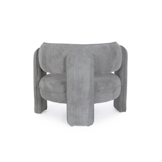 Fauteuil design arrondi en tissu AUBIN - HELLIN