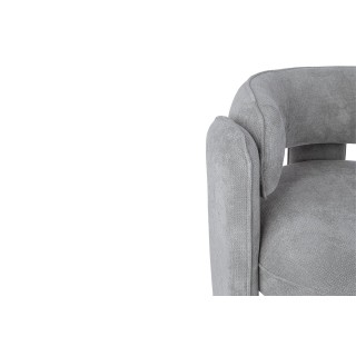 Fauteuil design arrondi en tissu AUBIN - HELLIN