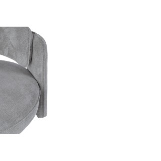 Fauteuil design arrondi en tissu AUBIN - HELLIN