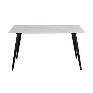 Table à manger rectangulaire en céramique L140 6 personnes ASHFORD - HELLIN