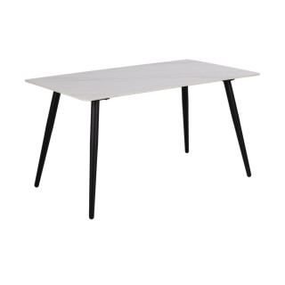 Table à manger rectangulaire en céramique L140 6 personnes ASHFORD - HELLIN