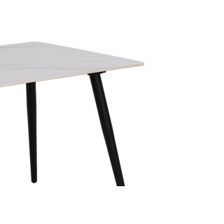 Table à manger rectangulaire en céramique L140 6 personnes ASHFORD - HELLIN