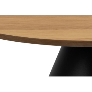 Table basse ronde en bois et métal D85 GIROLLE - HELLIN