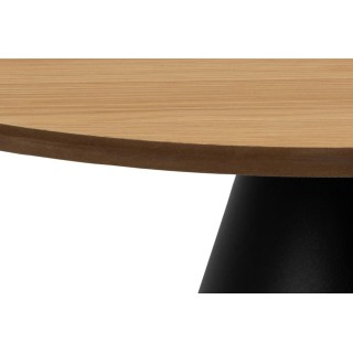 Table basse ronde en bois et métal D65  GIROLLE - HELLIN