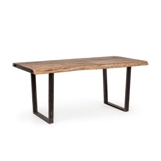 Table à manger bois massif et métal 8 personnes L220 CONNEMARA - HELLIN