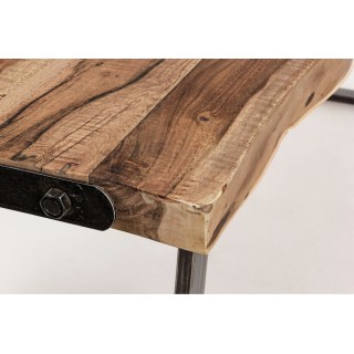 Table à manger bois massif et métal 8 personnes L220 CONNEMARA - HELLIN