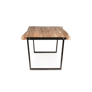 Table à manger bois massif et métal 8 personnes L220 CONNEMARA - HELLIN