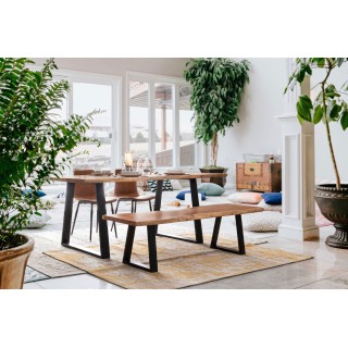 Banc en bois et métal Connemara - Hellin