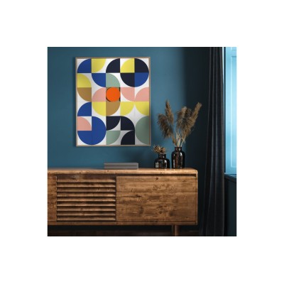 Tableau en bois taquin chromatique pop 78 x 93 BILBO - HELLIN