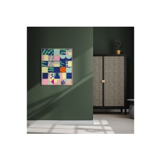 Tableau en bois taquin esprit estival 78 x 93 Clapotis - HELLIN