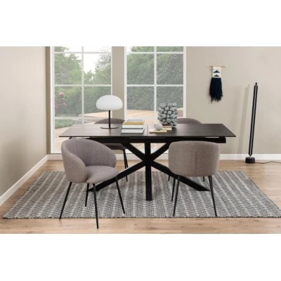 Table de salle à manger rectangulaire en céramique L200/240 NEIVA - HELLIN