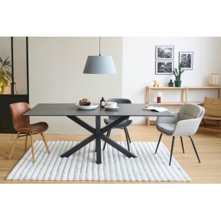 Table de salle à manger rectangulaire en céramique L200 NEIVA - HELLIN