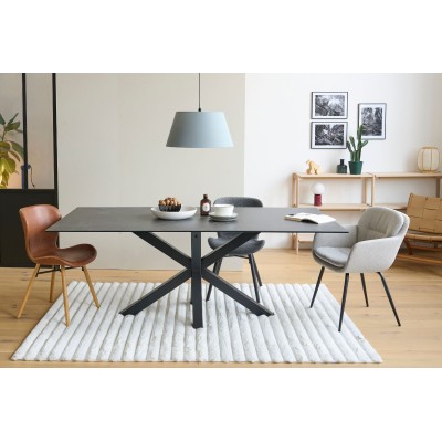 Table de salle à manger rectangulaire en céramique L200 NEIVA - HELLIN