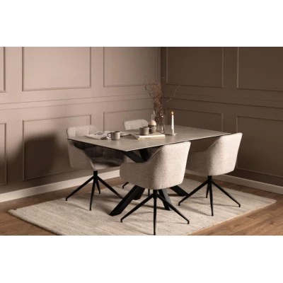 Table de salle à manger rectangulaire en céramique L160 NEIVA - HELLIN