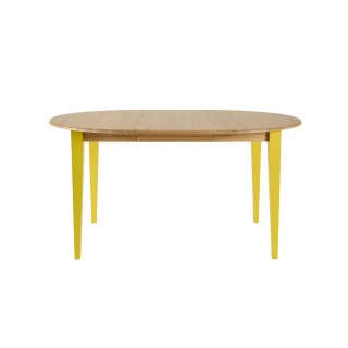 Table ronde extensible en bois pieds colorés 4/6 places D105 VICTORIA - HELLIN