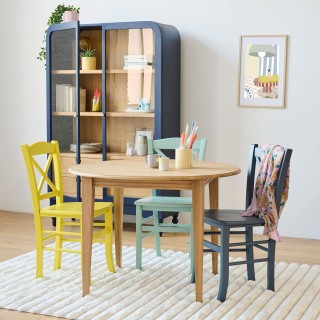 Table ronde extensible Victoria : chêne massif / 12 pers - Hellin