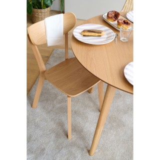 Table ronde en bois : 2 coloris / 4 convives | Hellin