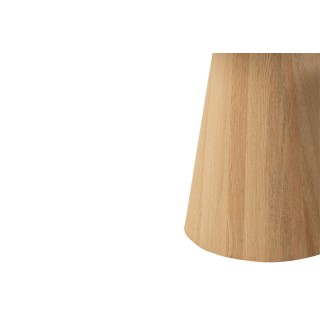 Table basse ronde en bois naturel (set de 2) AGATHE - HELLIN