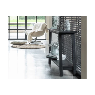 Console double plateau en bois recyclé L120 CARRIE - HELLIN