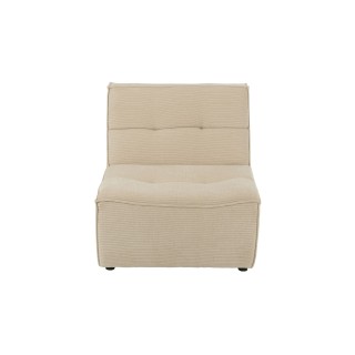 Fauteuil chauffeuse lounge en velours côtelé LORENZO - HELLIN