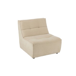 Fauteuil chauffeuse lounge en velours côtelé LORENZO - HELLIN