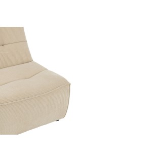 Fauteuil chauffeuse lounge en velours côtelé LORENZO - HELLIN