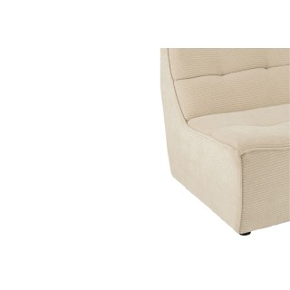 Fauteuil chauffeuse lounge en velours côtelé LORENZO - HELLIN