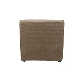 Fauteuil chauffeuse lounge en velours côtelé LORENZO - HELLIN