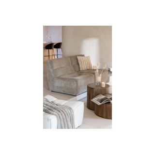 Pouf rectangulaire lounge en velours côtelé LORENZO - HELLIN